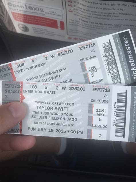 Chicago taylor swift ticket - See Taylor Swift ticket prices and tour dates, and score cheap last-minute Taylor Swift tickets. Best Price Guarantee! 100% Authentic Tickets. 